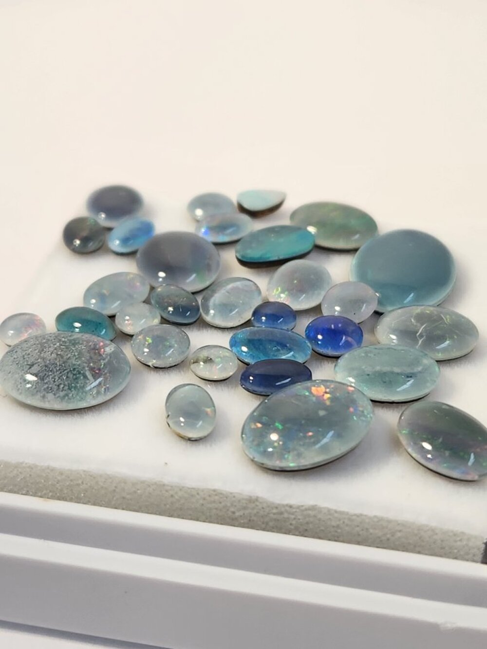 Natural 2013 Australian Opal Doublet Triplet Parcel 24.15 CTW Estate Loose Gems